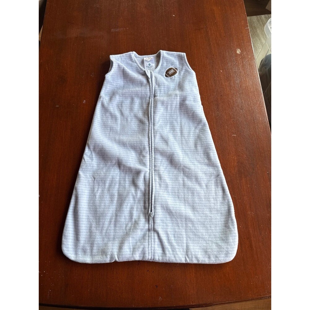 HALO Fleece Sleepsack Wearable Blanket Baby Blue Football Striped